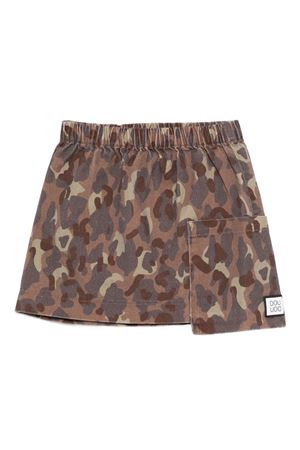 brown cotton skirt DOUUOD KIDS | DX7A71Z3401334MC